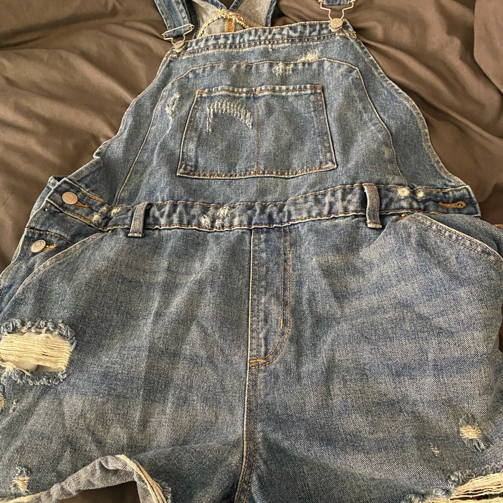 Distressed Shortalls